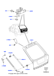 15A Tür - Gepäckraum L320 RANGE ROVER SPORT 2010 - 2013 (L320)