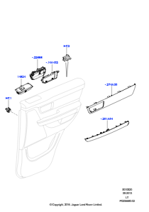 20A Einbau - Verkleidung - Tür hinten L320 RANGE ROVER SPORT 2010 - 2013 (L320)