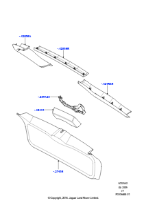 50A Hecktür-/Heckklappenverkleidungen L320 RANGE ROVER SPORT 2010 - 2013 (L320)