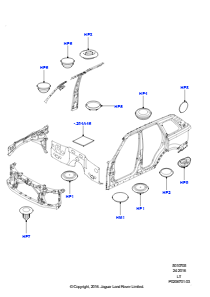 05A Abdeckstopfen - Karosserie L320 RANGE ROVER SPORT 2010 - 2013 (L320)