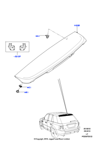 15A Spoiler und zugehörige Teile L320 RANGE ROVER SPORT 2010 - 2013 (L320)