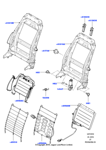 10A Rückenlehne - Vordersitz L320 RANGE ROVER SPORT 2010 - 2013 (L320)