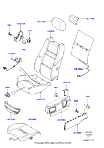20 Polster, Verkl. & Heiz. - Vorders. L320 RANGE ROVER SPORT 2010 - 2013 (L320)