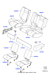 35 Rücksitzpolst./Verkleidungen&Heiz. L320 RANGE ROVER SPORT 2010 - 2013 (L320)