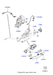 15 Betätigung - Türschloss hinten L320 RANGE ROVER SPORT 2010 - 2013 (L320)