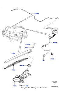20 Heckscheibenwisch-/-waschanlage L320 RANGE ROVER SPORT 2010 - 2013 (L320)