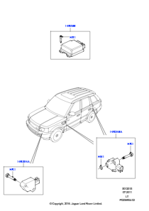 15A Airbag-System L320 RANGE ROVER SPORT 2010 - 2013 (L320)