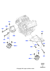 05A Motoraufhängung L320 RANGE ROVER SPORT 2010 - 2013 (L320),5.0L OHC SGDI SGM V8 Benzin - AJ133
