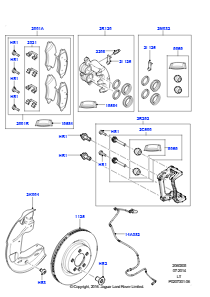 05A Bremsscheiben/Bremssättel vorn L320 RANGE ROVER SPORT 2010 - 2013 (L320),3.6L V8 32V DOHC EFi Diesel Lion