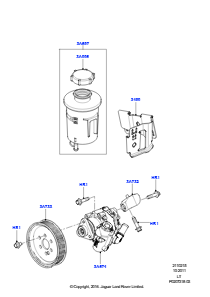 15B Befestigung - Pumpe - Servolenkung L320 RANGE ROVER SPORT 2010 - 2013 (L320),5.0L OHC SGDI SGM V8 Benzin - AJ133