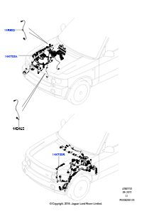 10G Kabelstrang - Motor u. Spritzwand L322 RANGE ROVER 2010 - 2012 (L322)