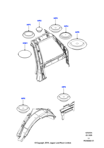 05B Abdeckstopfen - Karosserie L322 RANGE ROVER 2010 - 2012 (L322)