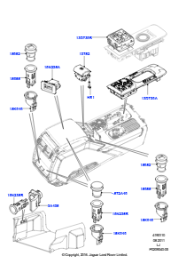 10F Schalter L322 RANGE ROVER 2010 - 2012 (L322)