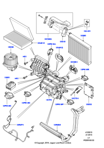 10 Heiz./Klimaanlage, interne Bauteile L320 RANGE ROVER SPORT 2010 - 2013 (L320)