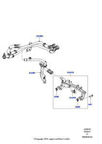 15C Heizungsschläuche L320 RANGE ROVER SPORT 2010 - 2013 (L320),5.0L OHC SGDI SGM V8 Benzin - AJ133