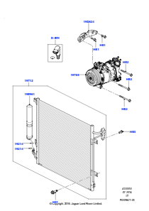 10A Kondensator/Kompr. - Klimaanl. L320 RANGE ROVER SPORT 2010 - 2013 (L320),3.0L 24 V DOHC V6 TC Diesel