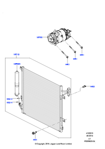 10C Kondensator/Kompr. - Klimaanl. L320 RANGE ROVER SPORT 2010 - 2013 (L320),5.0L OHC SGDI SGM V8 Benzin - AJ133