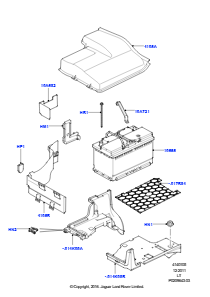 05 Batterie u. Befestigungsteile L320 RANGE ROVER SPORT 2010 - 2013 (L320)
