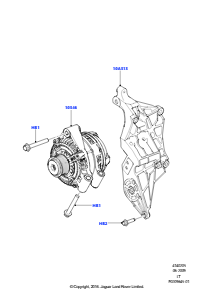 05A Generator u. Befestigungen L320 RANGE ROVER SPORT 2010 - 2013 (L320),3.0L 24 V DOHC V6 TC Diesel
