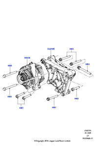 05B Generator u. Befestigungen L320 RANGE ROVER SPORT 2010 - 2013 (L320),3.6L V8 32V DOHC EFi Diesel Lion
