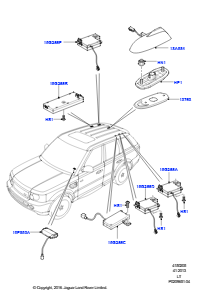 05 Antenne L320 RANGE ROVER SPORT 2010 - 2013 (L320)