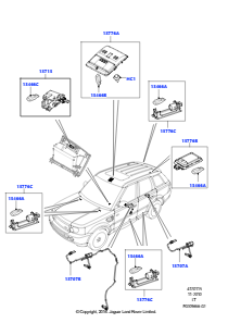 15 Innenleuchten L320 RANGE ROVER SPORT 2010 - 2013 (L320)