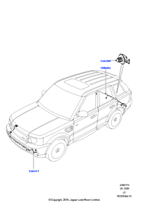 15A Kabelstrang - Karosserie u. Heck L320 RANGE ROVER SPORT 2010 - 2013 (L320)