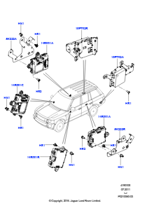 05C Module u. Sensoren - Fahrzeug L322 RANGE ROVER 2010 - 2012 (L322)