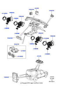 05B Belüft.-/Frischluftdüsen u. -führ. L319 DISCOVERY 4 2010 - 2016 (L319)
