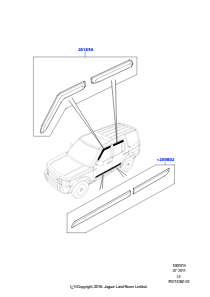 15 Karosserie-Verzierungssätze - Seite L319 DISCOVERY 4 2010 - 2016 (L319)