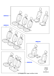 50 Zubehör Vorder- und Rücksitzbezug L319 DISCOVERY 4 2010 - 2016 (L319)