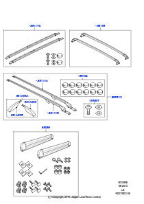 06A Montagesätze – Dachgepäckträger L319 DISCOVERY 4 2010 - 2016 (L319)