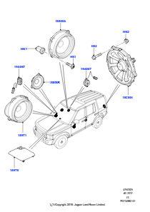 05B Lautsprecher L319 DISCOVERY 4 2010 - 2016 (L319),Midline Soundsystem