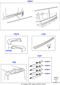 12 Umbaus. f. gesamte Fahrzeugkaross. L319 DISCOVERY 4 2010 - 2016 (L319)