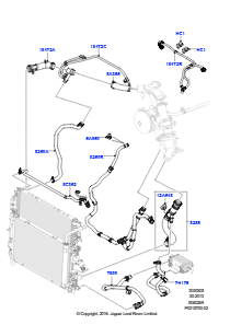 05B Leitungen u. Schläuche - Kühlsystem L320 RANGE ROVER SPORT 2010 - 2013 (L320),5.0L OHC SGDI KPM V8 Benzin - AJ133