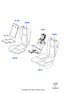 35B Rücksitzpolst./Verkleidungen&Heiz. L322 RANGE ROVER 2010 - 2012 (L322),Heizung/Kühlung Vorder-/Rücksitz