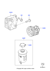 15A Befestigung - Pumpe - Servolenkung L320 RANGE ROVER SPORT 2010 - 2013 (L320),3.0L 24 V DOHC V6 TC Diesel