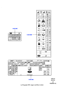 10F Etiketten L319 DISCOVERY 4 2010 - 2016 (L319)