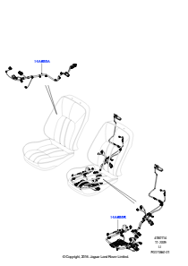 14A Kabelstrang - Sitz L322 RANGE ROVER 2010 - 2012 (L322)