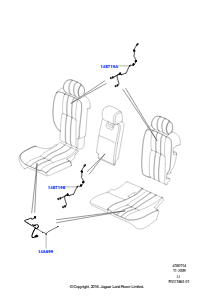 14D Kabelstrang - Sitz L322 RANGE ROVER 2010 - 2012 (L322)