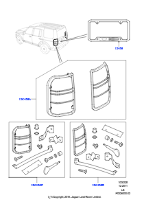 25 Karosserie-Verzierungssätze – hint. L319 DISCOVERY 4 2010 - 2016 (L319)