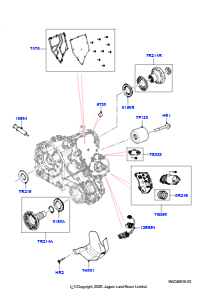 10AF Einzelteile Verteilergetriebe L460 NEW RANGE ROVER 2022 > (L460),Mit Vert.getr. mit 1 Übers.verh.