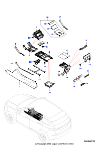 10AH Bodenkonsole L551 NEW RANGE ROVER EVOQUE 2019 > (L551),Werk Halewood