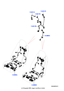 14AC Kabelstrang - Sitz L461 NEW RANGE ROVER SPORT 2023 > (L461)