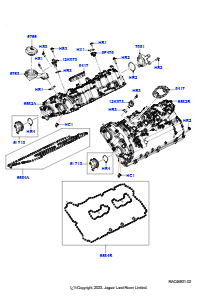 15 Zylinderkopfhaube L460 NEW RANGE ROVER 2022 > (L460),4,4 V8-Turbobenziner (NC10)