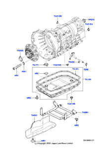 10B Externe Bauteile - Getriebe L322 RANGE ROVER 2010 - 2012 (L322),5.0L OHC SGDI SGM V8 Benzin - AJ133
