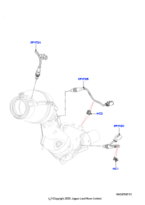 08AN Abgassensoren und Module L663 NEW DEFENDER 2020 > (L663),Japanische Anforderungen