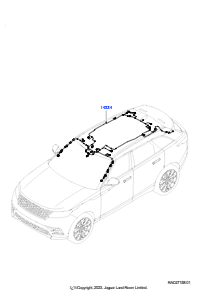 15J Kabelstrang - Karosserie u. Heck L560 RANGE ROVER VELAR 2017 > (L560)