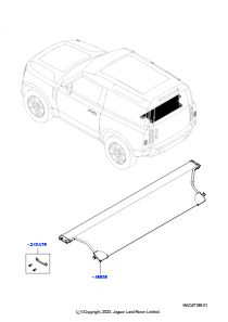 35AD Laderaumverkleidung L663 NEW DEFENDER 2020 > (L663),Kurzer Radstand