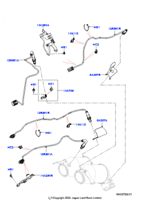 08AB Abgassensoren und Module L460 NEW RANGE ROVER 2022 > (L460),4.4L V8 Turbo Petrol(NC11)